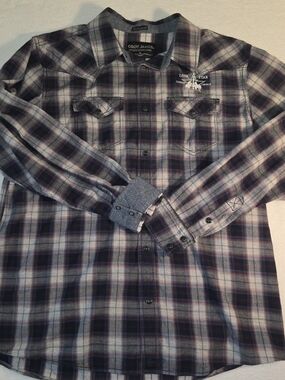 Cody James Authentic Western Men’s XL  Plaid Pearl Snap Cowboy Lonestar Ranch